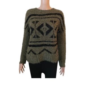 Moral Fiber Sweater coat  XLpetite  Green & Black New  Womens coat jacket